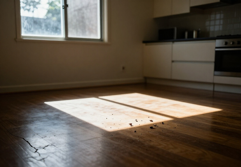 Cockroaches in a Cranebrook kitchen before treatment